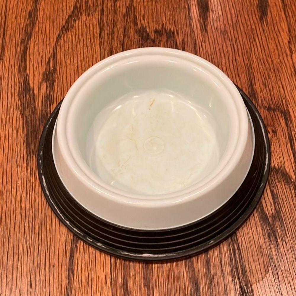 Well-Loved Blue Cat Bowl